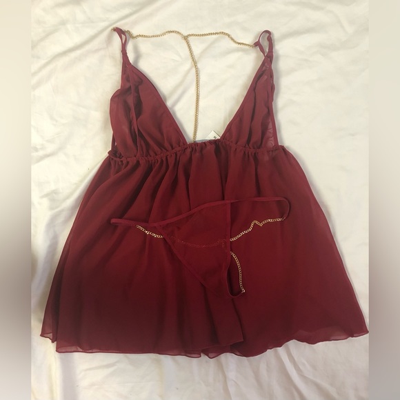 ASHLEY STEWART CHAIN LINGERIE SIZE: 1X - Picture 4 of 7